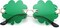 St. Patrick’s Day Green Sunglasses Irish Shamrock Four Leaf Clover Green Lens Shades Costume Party Glasses(Four Leaf Green)